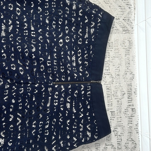 The Limited Black & Crème Stripes with Lace Overlay Skirt Sz 4 - Picture 10 of 10